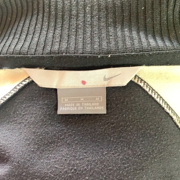 Nike athletic black/white mens warm-up/running jacket size M - Picture 10 of 16